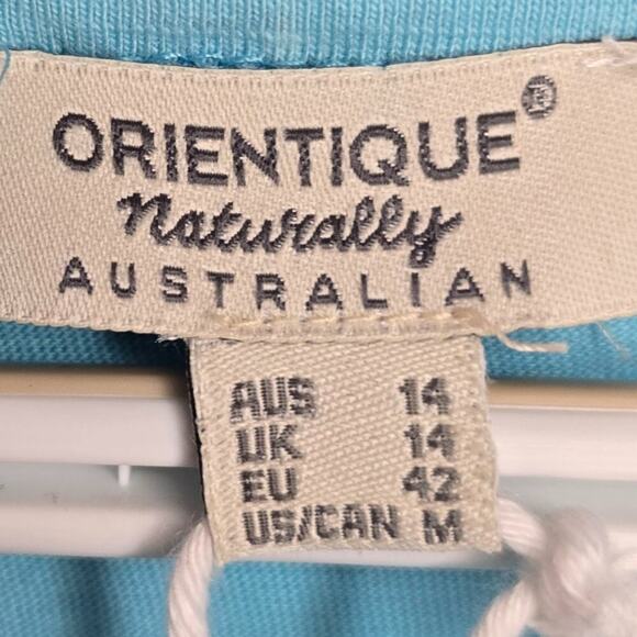 NWT Orientique Naturally Australian Certified Organic Cotton Pastel Top - Picture 4 of 7